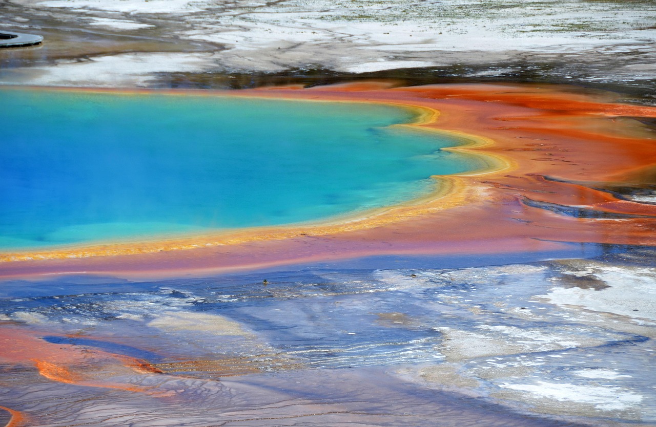 Grand prismatic spring, yellowstone, thermal feature — 175 Food Captions That Are as Delicious as Your Dishes